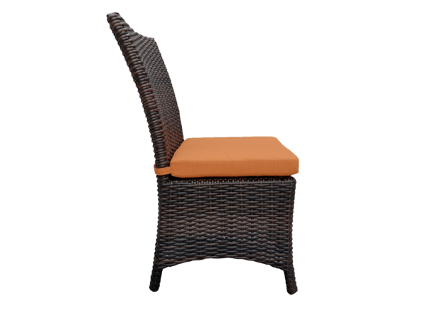 Silla Alicia Cafe Naranaja Lateral