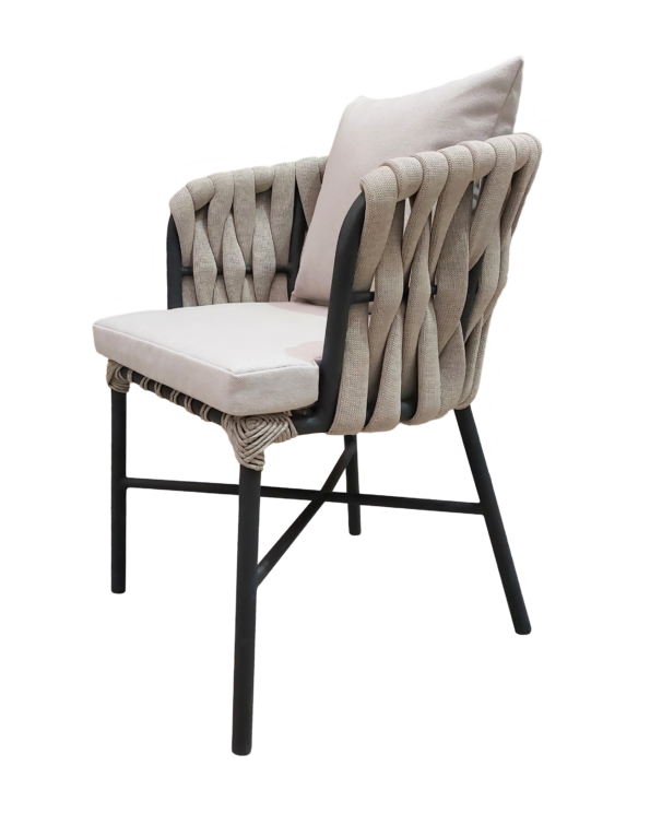 Silla Aveiro Gris Perspectiva 1