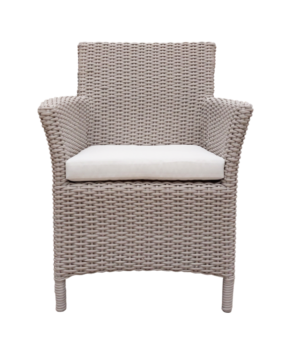 Silla Blanca tejido Frente