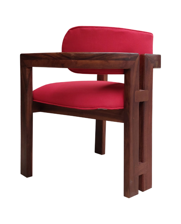 Silla Dubai Roja Perspectiva 2