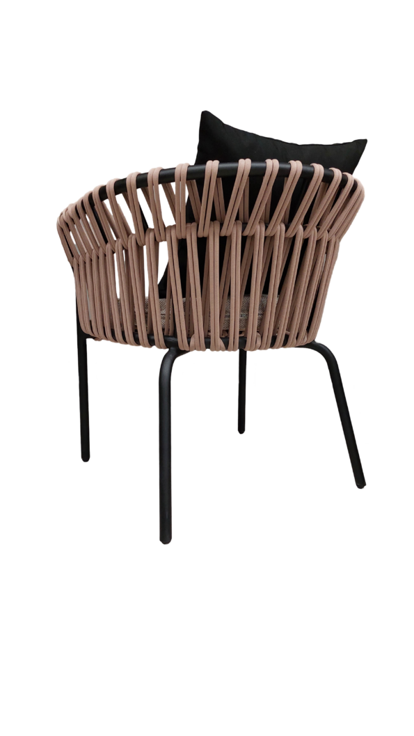 Silla Negro Cafe Perspectiva 1