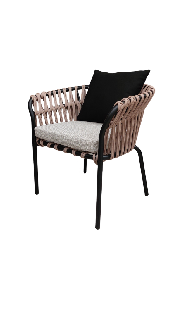 Silla Negro Cafe Perspectiva 2