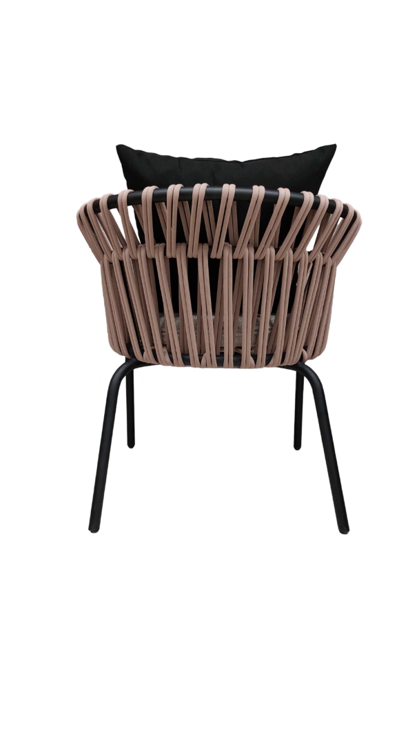 Silla Negro Cafe Trasera