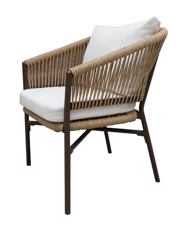 Silla rejilla cafe perspectiva